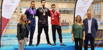 Javier Labrador en el Campeonato de España de Natación FEDDI 2024