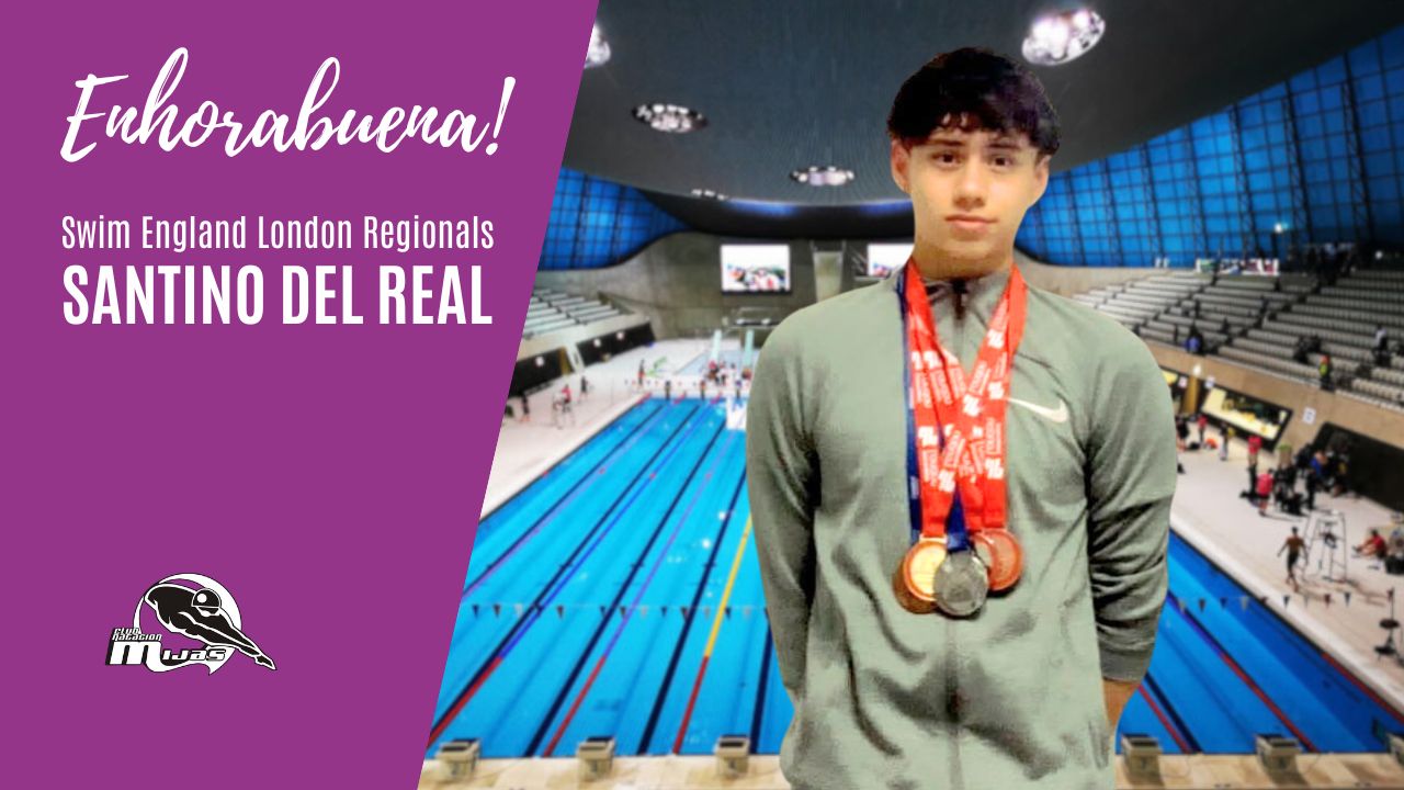 Santino Del Real brilla en Swim England London Regionals